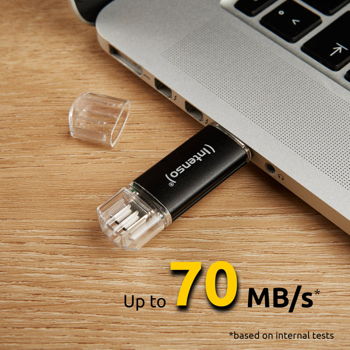 EAN 4034303031238 - Intenso Twist Line unidad flash USB 32 GB USB Type-A / USB Type-C 3.2 Gen 1 (3.1 Gen 1) Antracita imagen 6