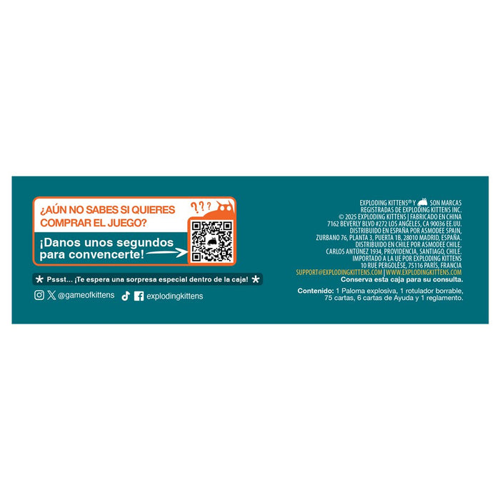 EAN 810171410948 - Asmodee Exploding Kittens EKIEP01ES juego de tablero Exploding Pigeon 10 min Juego De Cartas Partido imagen 4