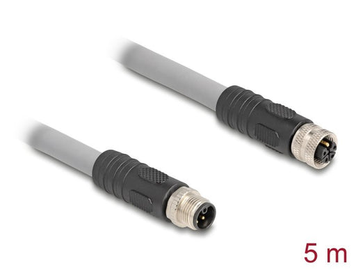 EAN 4043619805419 - DeLOCK 80541 cable para sensor y actuador 5 m RST M12 Gris imagen 2