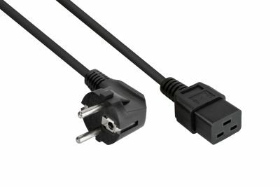 EAN 4066857000330 - Kabelmeister SK0190-S050 cable de transmisión Negro 5 m Enchufe tipo E+F C19 acoplador imagen 1