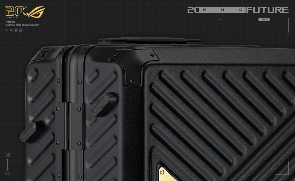 EAN 4711636589734 - ASUS ROG SLASH Hard-Case Luggage Edition 20 Tranvía Armazón duro Negro Policarbonato (PC) imagen 9