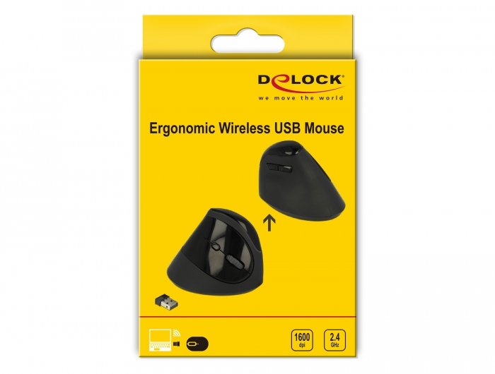 EAN 4043619125999 - DeLOCK 12599 ratón Oficina mano derecha RF inalámbrico 1600 DPI imagen 4