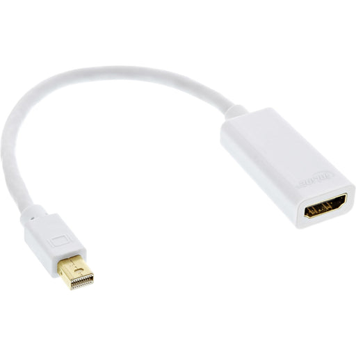EAN 4043718290598 - InLine 17193E adaptador de cable de vídeo 0,15 m Mini DisplayPort HDMI Blanco imagen 1