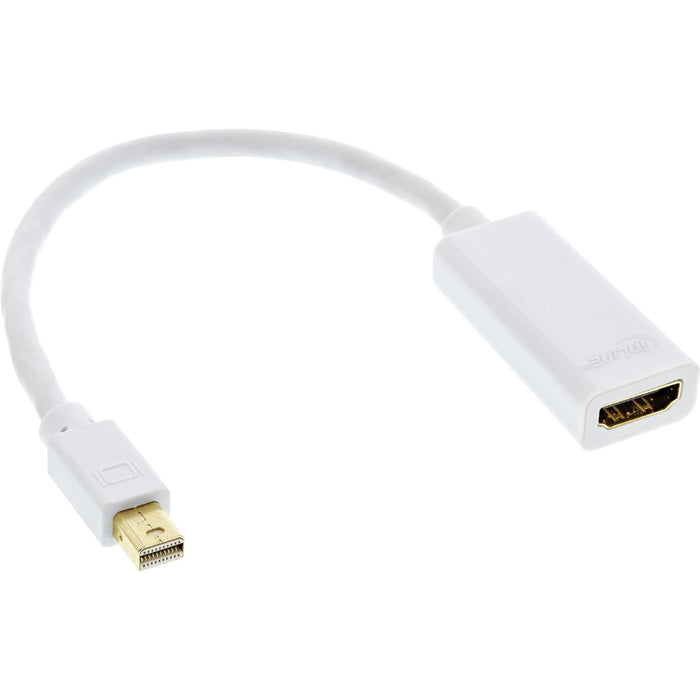 EAN 4043718290598 - InLine 17193E adaptador de cable de vídeo 0,15 m Mini DisplayPort HDMI Blanco imagen 1