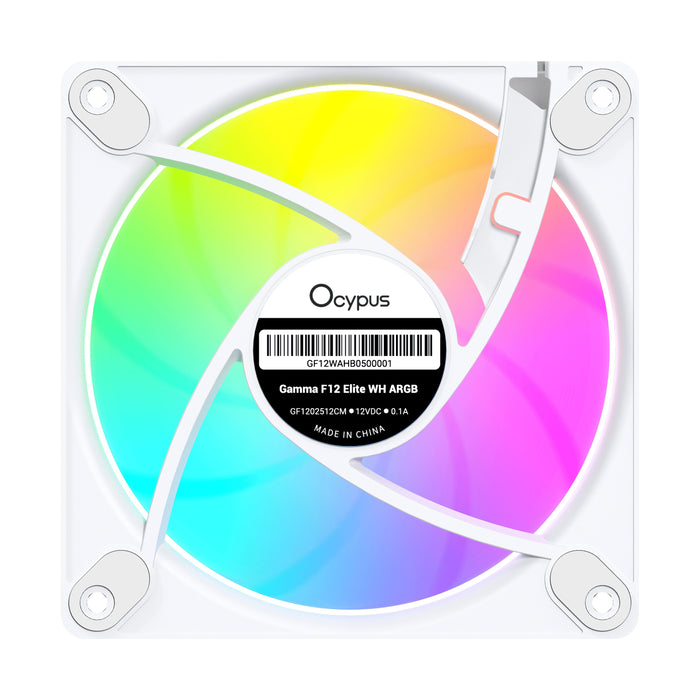 EAN 6977414881645 - Ocypus Gamma F12 Elite ARGB 3-IN-1 Carcasa del ordenador Ventilador 12 cm Blanco 1 pieza(s) imagen 3