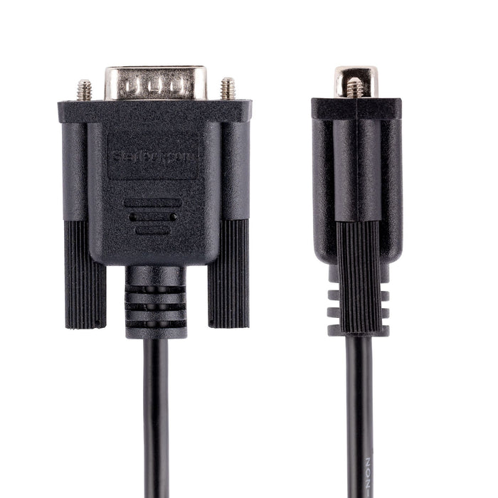 EAN 0065030894449 - StarTech.com 9FMNM-3M-RS232-CABLE cable de serie Negro DB-9 imagen 2