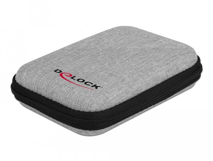 EAN 4043619184224 - DeLOCK 18422 funda para disco duro externo Poliéster Negro, Gris imagen 1
