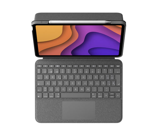 EAN 5099206093515 - Logitech Folio Touch QWERTY Español Smart Connector Gris imagen 2