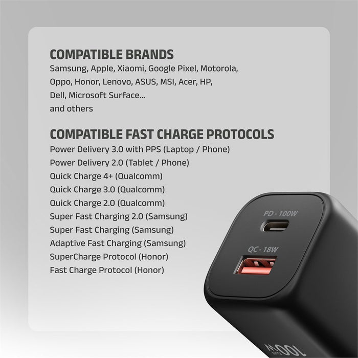 EAN 8595247910424 - Axagon ACU-PQ100 cargador de dispositivo móvil Universal, Reloj inteligente, Tableta, Teléfono móvil, Net imagen 5