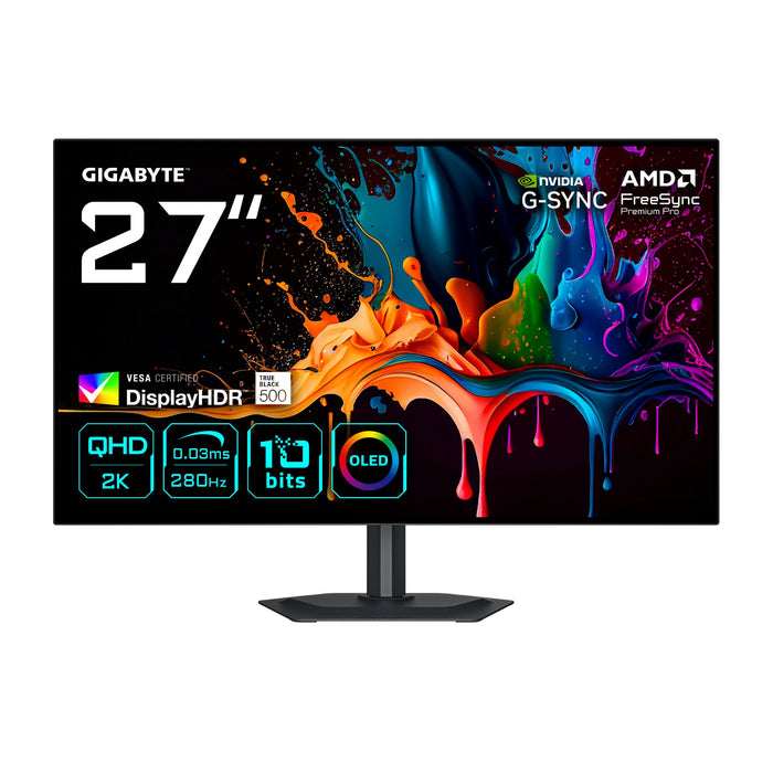 EAN 4719331872663 - GIGABYTE MO27Q28G pantalla para PC 68,6 cm (27") 2560 x 1440 Pixeles Quad HD Negro imagen 1