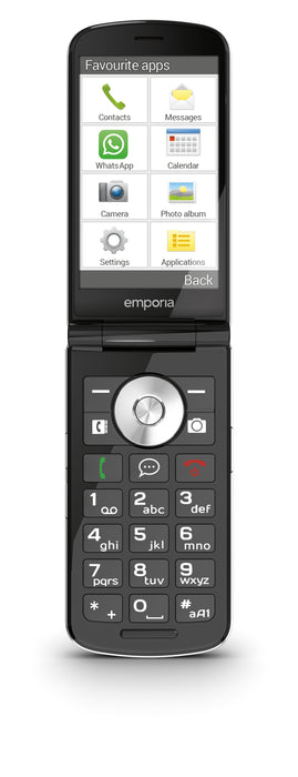 EAN 9005613168780 - Emporia emporiaTOUCHsmart.3 8,81 cm (3.47") 150 g Negro Teléfono para personas mayores imagen 16