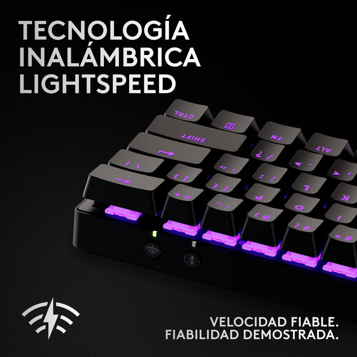 EAN 5099206112858 - Logitech G PRO X 60 teclado Juego RF Wireless + Bluetooth QWERTY Internacional de EE.UU. Negro imagen 10