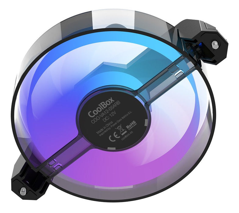 EAN 8436624423512 - CoolBox T12 Reverse ARGB Carcasa del ordenador 12 cm Negro 1 pieza(s) imagen 3