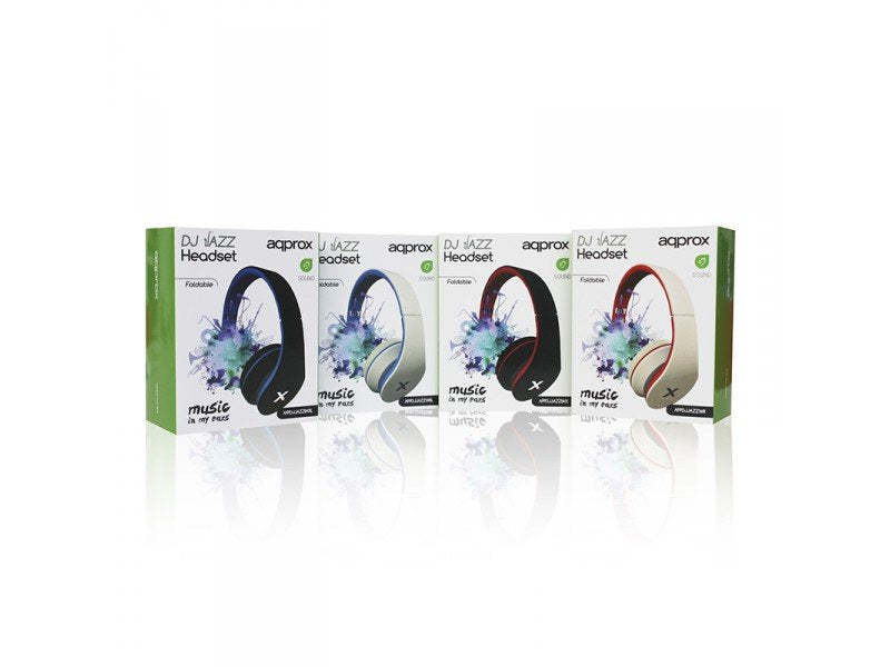 EAN 8435099518884 - Approx DJ Jazz Auriculares Alámbrico Diadema Música Azul, Blanco imagen 8