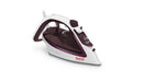 EAN 3121040075524 - Tefal EasyGliss Plus FV5714 plancha Plancha vapor-seco Suela de Durilium 2400 W Burdeos, Blanco imagen 1