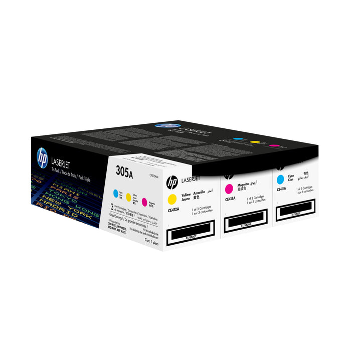 EAN 0887111403049 - HP 305A 3-pack Cyan/Magenta/Yellow Original LaserJet Toner Cartridges cartucho de tóner 3 pieza(s) Cian,  imagen 3