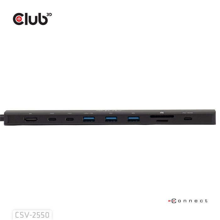 EAN 8719214473389 - CLUB3D CSV-2550 base para portátil y replicador de puertos Alámbrico USB Tipo C Negro imagen 11