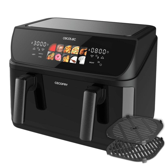 EAN 8435771921728 - Cecotec Cecofry&Grill Duoheat 10000 Doble 10 L Independiente 2800 W Freidora de aire caliente Negro imagen 4