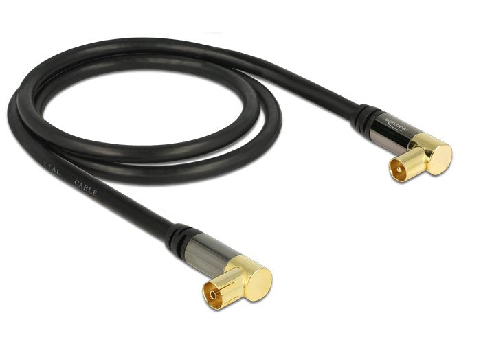 EAN 4043619887811 - DeLOCK 88781 cable coaxial RG-6/U 1 m IEC Negro imagen 1