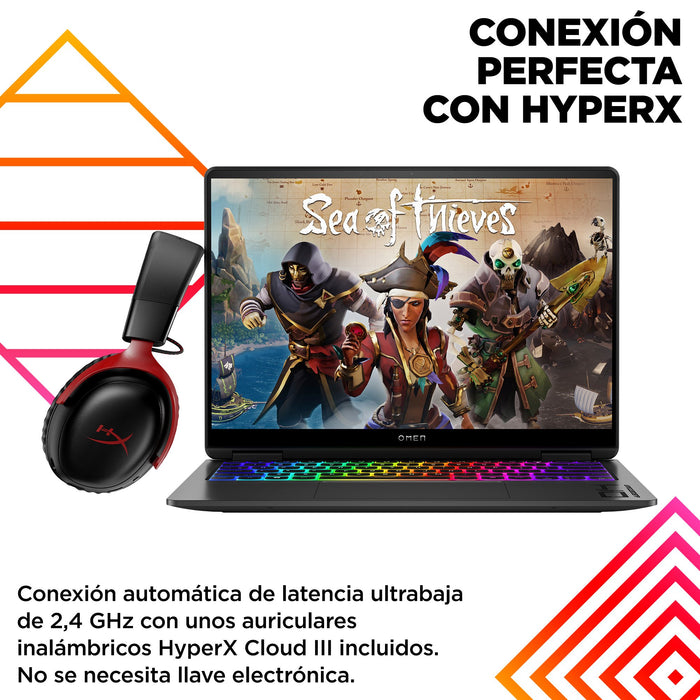 EAN 0198122018710 - HP OMEN 14-fb0000ns Intel Core Ultra 7 155H Portátil 35,6 cm (14") 3K 16 GB LPDDR5x-SDRAM 1 TB SSD NVIDIA imagen 8