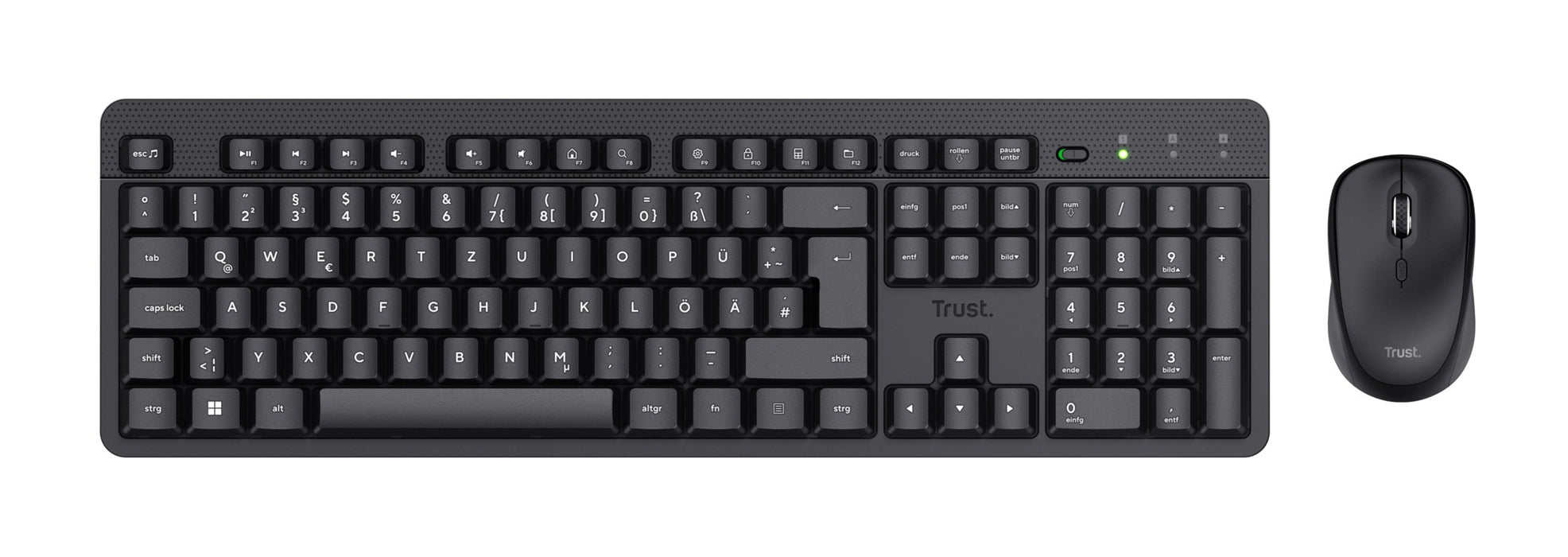 EAN 8713439253573 - Trust TKM-360 teclado Ratón incluido Oficina RF inalámbrico QWERTZ Alemán Negro imagen 4