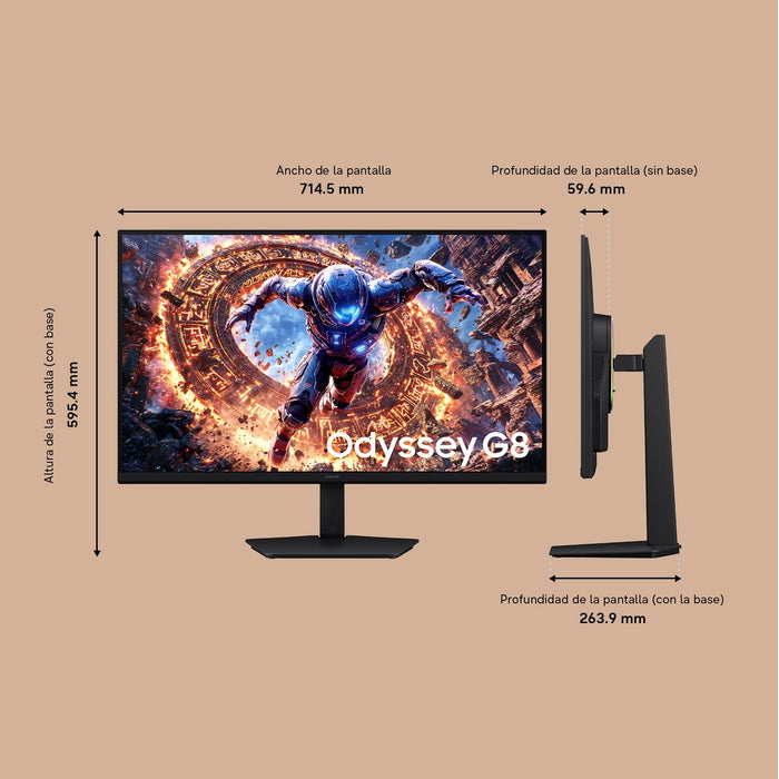 EAN 8806099041458 - Samsung G80HS pantalla para PC 81,3 cm (32") 3840 x 2160 Pixeles 4K Ultra HD OLED Negro imagen 23