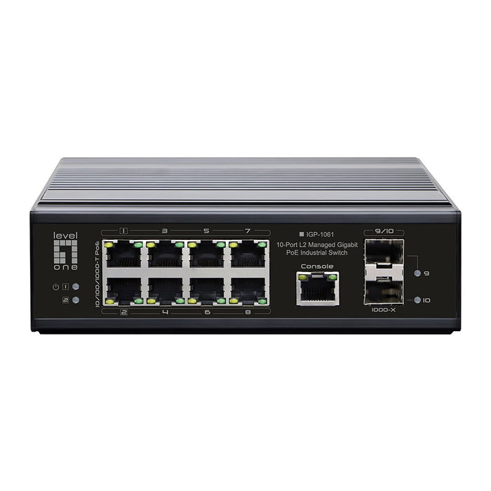 EAN 4015867227886 - LevelOne IGP-1061 switch Gestionado L2 Gigabit Ethernet (10/100/1000) Energía sobre Ethernet (PoE) Negro imagen 2