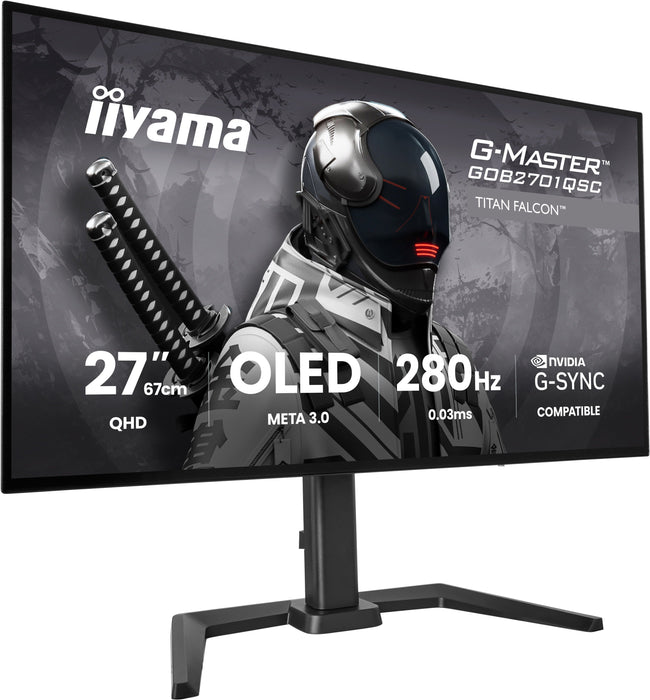EAN 4948570127948 - iiyama G-MASTER GOB2701QSC-B1 pantalla para PC 68,6 cm (27") 2560 x 1440 Pixeles 2K Ultra HD OLED Negro imagen 4