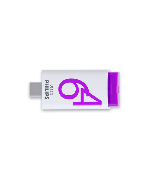 EAN 4895229114999 - Philips Click unidad flash USB 64 GB USB Tipo C 3.2 Gen 1 (3.1 Gen 1) Violeta, Blanco imagen 2