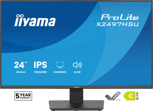 EAN 4948570125814 - iiyama ProLite X2497HSU-B1 pantalla para PC 60,5 cm (23.8") 1920 x 1080 Pixeles Full HD LED Negro imagen 2