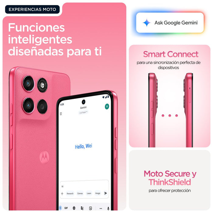 EAN 840493609003 - Motorola moto g57 power 17,1 cm (6.72") SIM doble Android 16.0 5G USB Tipo C 12 GB 256 GB 7000 mAh Rosa imagen 11