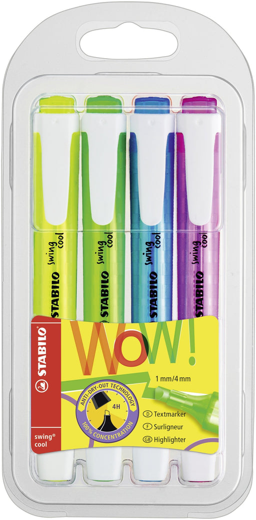 EAN 4006381134910 - STABILO swing cool Pastel marcador 4 pieza(s) Punta de cincel Multicolor imagen 1