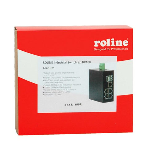 EAN 7611990189151 - ROLINE Industrial Switch, 5x RJ-45, unmanaged imagen 1