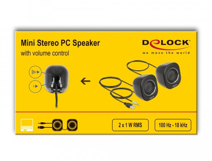 EAN 4043619270026 - DeLOCK 27002 altavoz Negro, Gris Alámbrico 2 W imagen 3