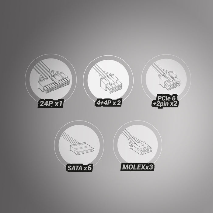 EAN 8435693107507 - Tacens 1RECOX850 unidad de fuente de alimentación 24-pin ATX imagen 7