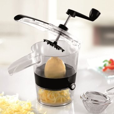 EAN 4006664134101 - GEFU Spiralfix rebanadora Manual Negro, Transparente Acero inoxidable imagen 2