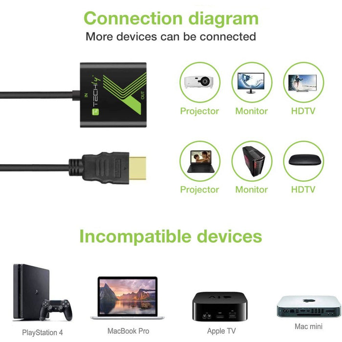 EAN 766623914635 - Techly IDATA HDMI-VGA2 adaptador de cable de vídeo VGA (D-Sub) Negro imagen 6