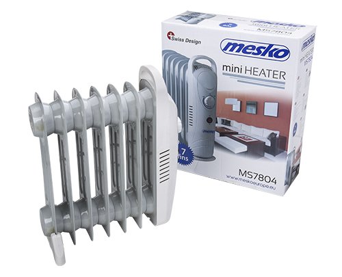 EAN 5908256834262 - Mesko Home MS7804 Interior Blanco 700 W Radiador de aceite eléctrico imagen 3