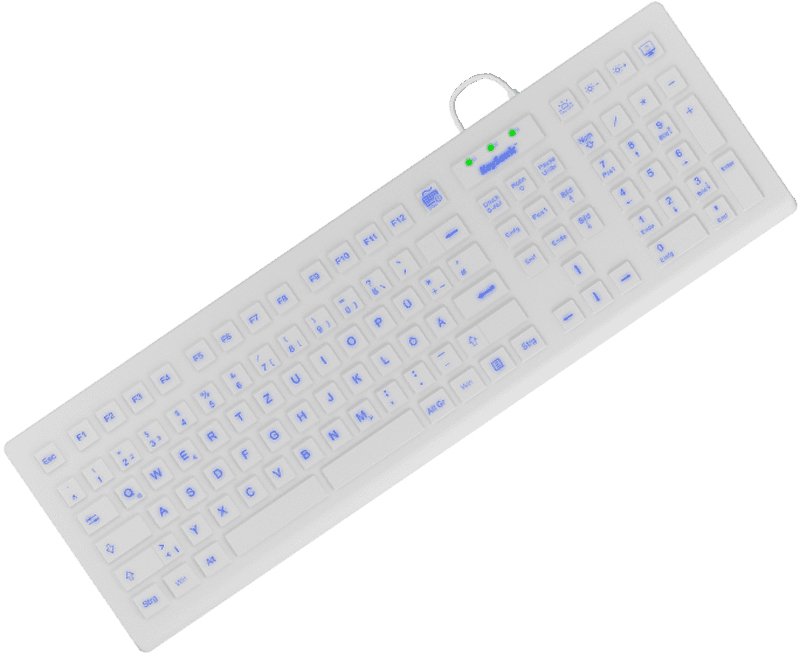 EAN 4250078171348 - KeySonic KSK-8031INEL-Wh (DE) teclado Industrial USB QWERTZ Alemán Blanco imagen 1