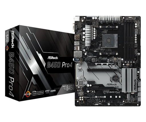EAN 4717677336252 - Asrock B450 Pro4 AMD B450 Zócalo AM4 ATX imagen 1