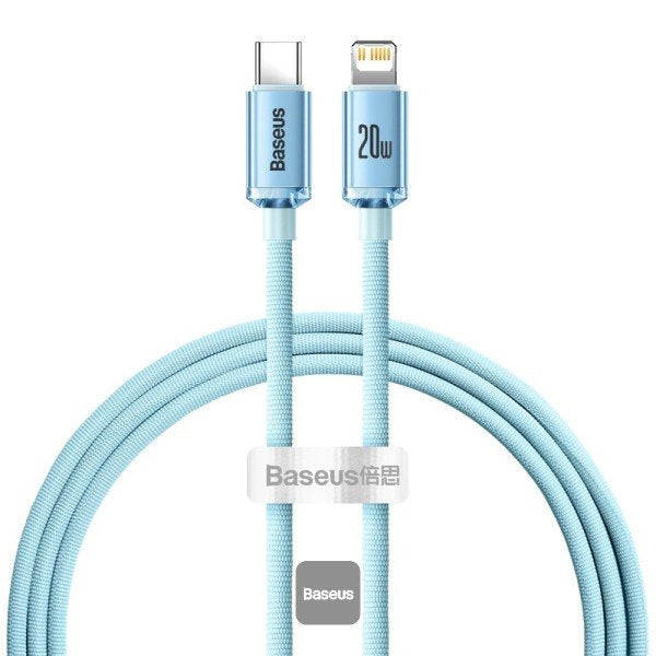 EAN 6932172614461 - Baseus Crystal Shine cable de teléfono móvil Púrpura 1,2 m USB C Lightning imagen 1