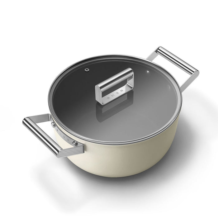EAN 8017709355913 - Smeg CSF2412CRM batería de cocina Crema de color Aluminio, Acero inoxidable 5,4 L 24 cm imagen 2