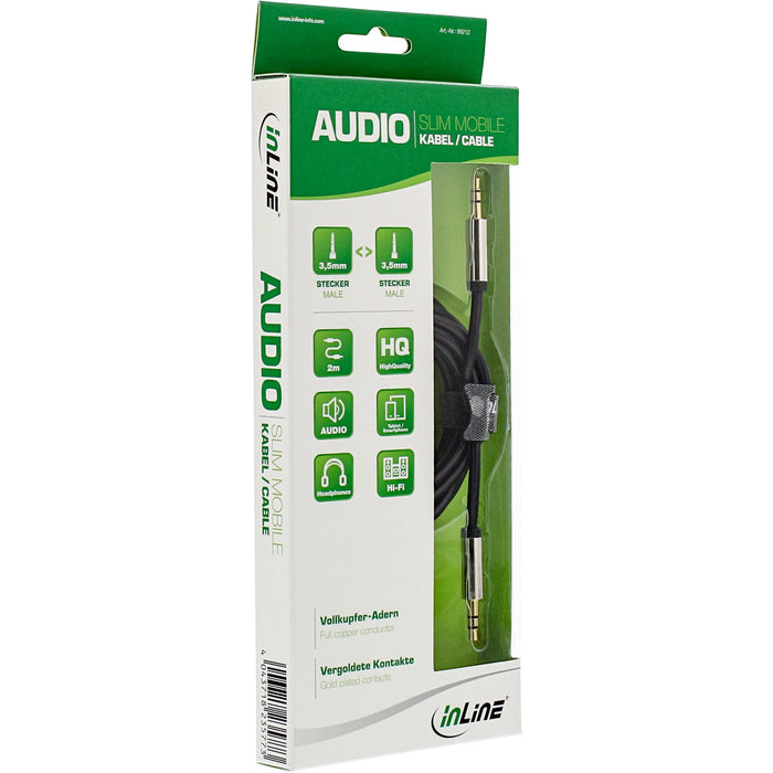 EAN 4043718235773 - InLine 99212 cable de audio 2 m 3,5mm Negro imagen 2