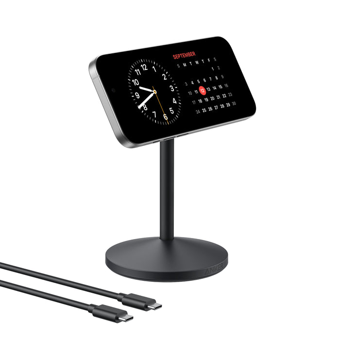 EAN 0194644205676 - Anker MagGo Auriculares, Auriculares, Smartphone, Reloj inteligente Negro USB Cargador inalámbrico Carga  imagen 1