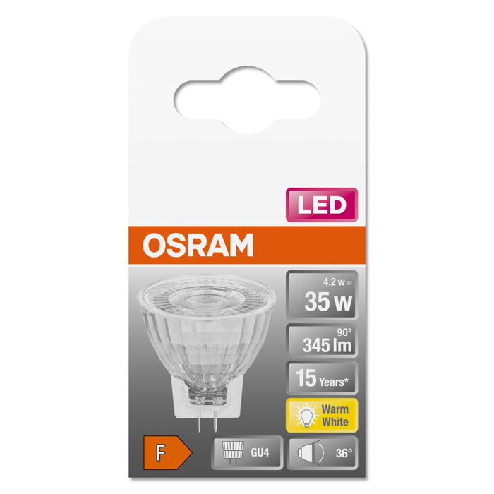 EAN 4058075433380 - Osram STAR lámpara LED Blanco cálido 2700 K 4 W GU4 F imagen 4