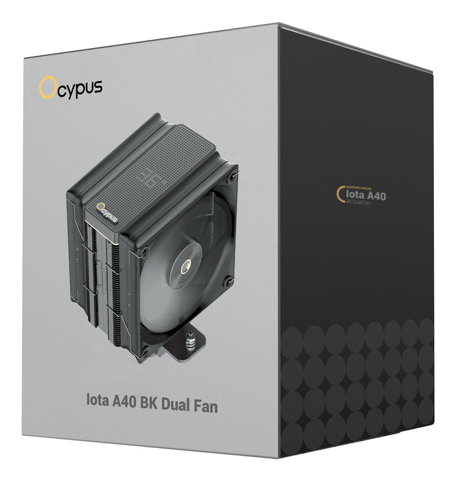 EAN 6977414882048 - Ocypus Iota A40 Dual Fan Procesador Refrigerador de aire 12 cm Negro 1 pieza(s) imagen 10