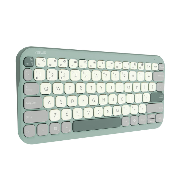 EAN 4711387166192 - ASUS KW100 KEYBOARD/GN/GE/81 teclado Hogar Bluetooth QWERTZ Alemán Verde, Verde claro imagen 7