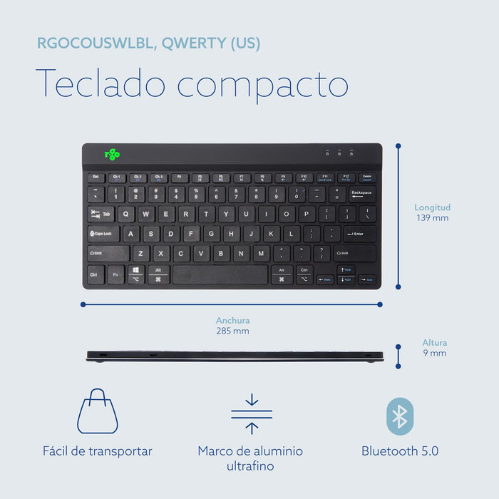 EAN 8719274491552 - R-Go Tools RGOCOUSWLBL teclado Universal Inglés de EE. UU. imagen 10
