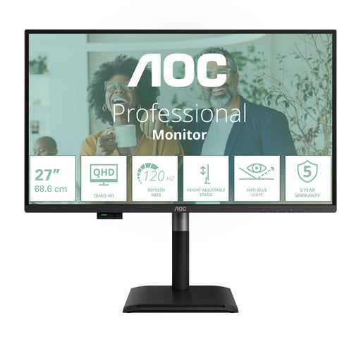 EAN 4038986183185 - AOC Q27P4CV pantalla para PC 68,6 cm (27") 2560 x 1440 Pixeles Quad HD LED Negro imagen 1