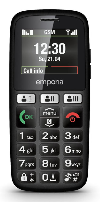 EAN 9005613162870 - Emporia emporiaHAPPY 4,6 cm (1.81") 70 g Negro Teléfono básico imagen 6